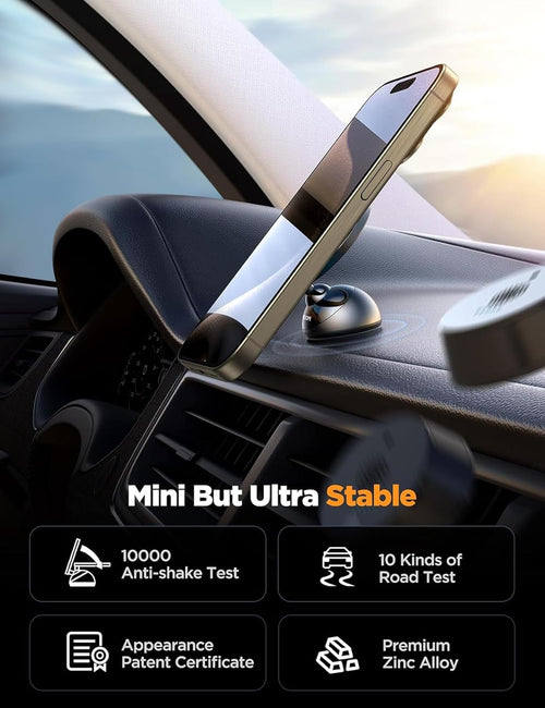 for Magsafe Car Mount, [Stronger Magnet] Magnetic Phone Holder for Car, All-Metal Magnet Iphone Car Holder for Dash, Fit for Iphone 15 14 13